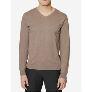 Hickey Freeman New York Size Large Color Camel v-neck Sweater